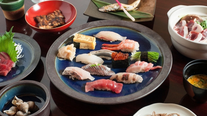 【極上すし会席】創業100年 鮨屋で味わう”海の幸”に舌鼓＜夕朝食付き＞